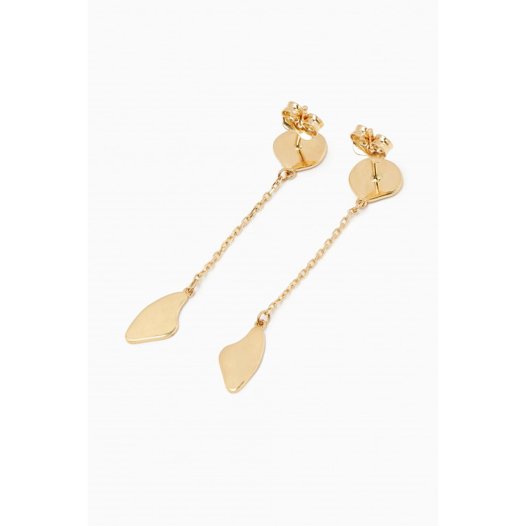 Damas - La Nature Enamel Drop Earrings in 18kt Gold