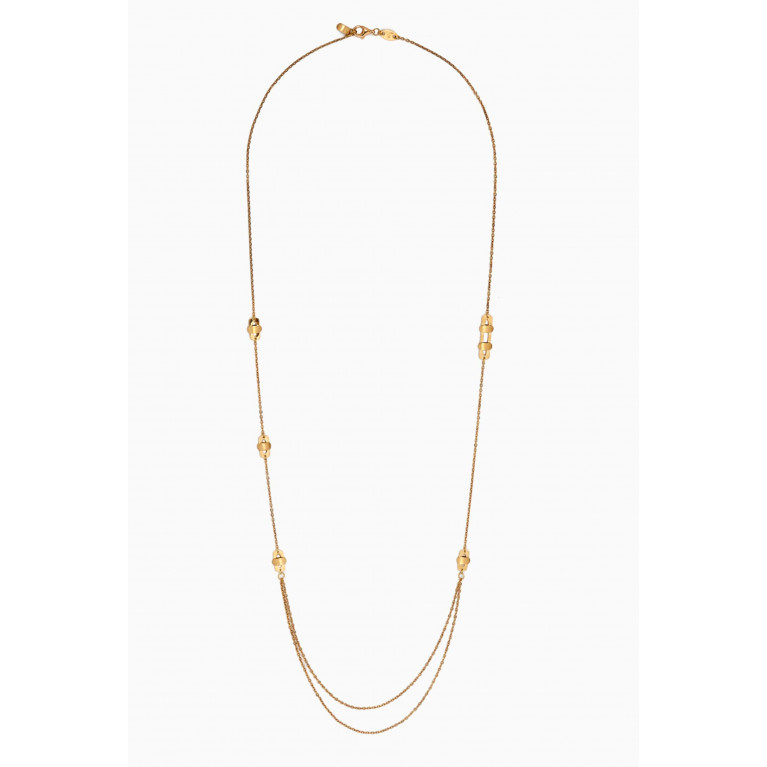 Damas - Moda Geometrica Long Necklace in 18kt Gold