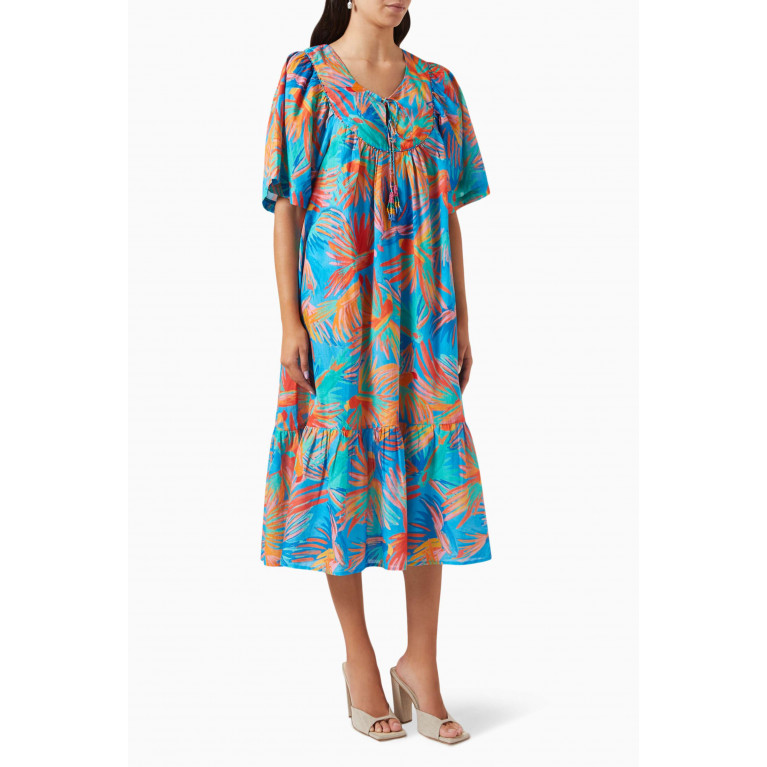Farm Rio - Painted Birds Cover-up in Cotton
