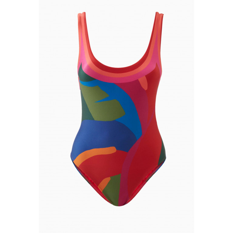 Farm Rio - Colourful Leaves One-piece Swimsuit