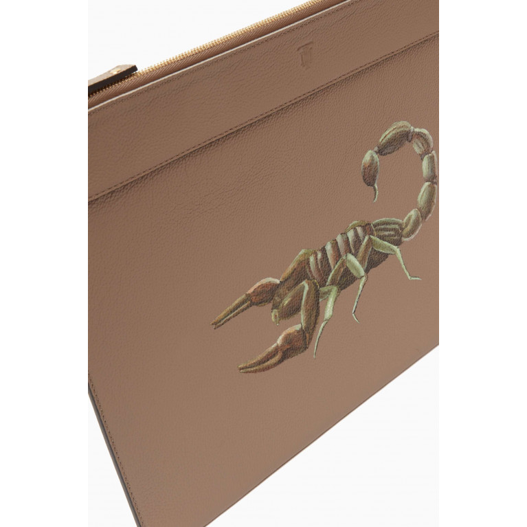MONTROI - Scorpion Large Nomad Pouch in Leather