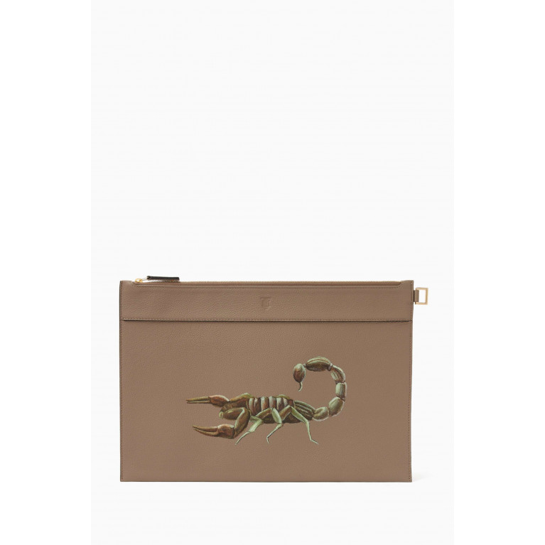 MONTROI - Scorpion Large Nomad Pouch in Leather