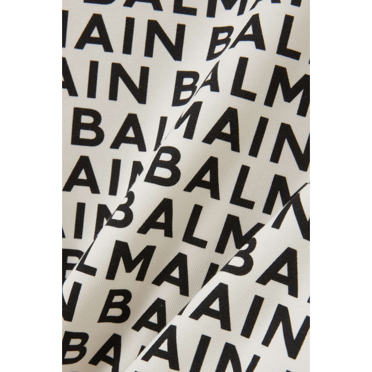 Balmain - All-over Logo Sweatshirt in Cotton
