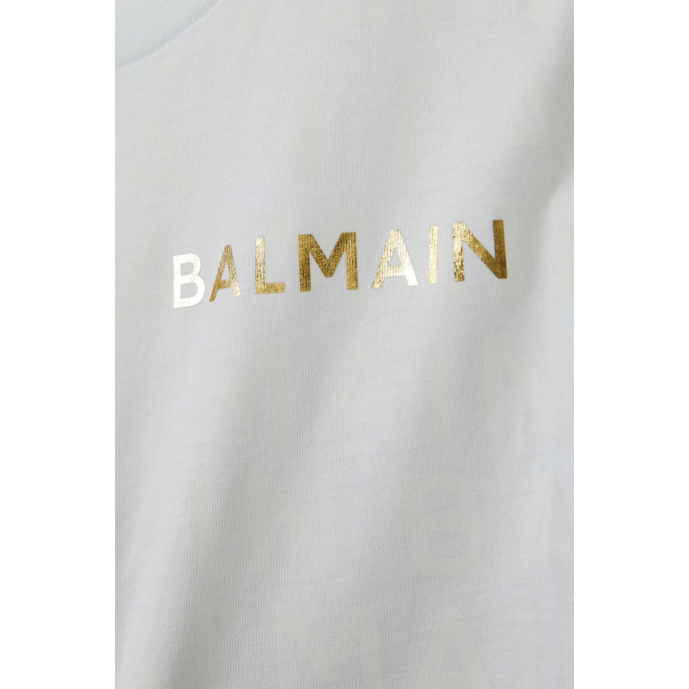 Balmain - Allover Print T-shirt in Jersey