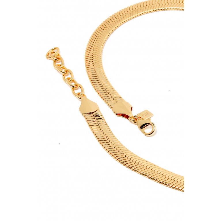 Crystal Haze - Mighty Medusa Necklace in 18kt Gold-plated Brass