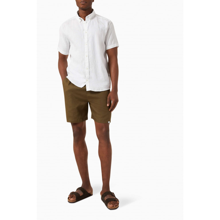 Les Deux - Otto Shorts in Linen Green