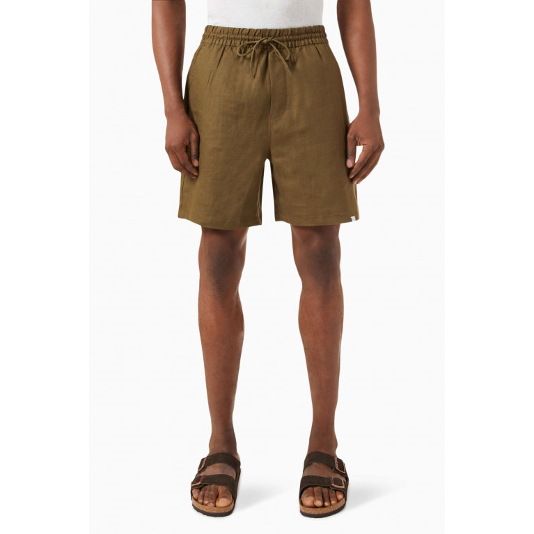 Les Deux - Otto Shorts in Linen Green