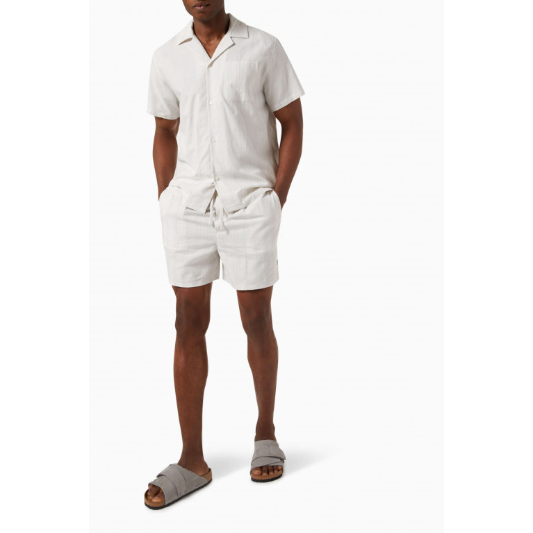 Les Deux - Porter Embroidery Shorts in Cotton