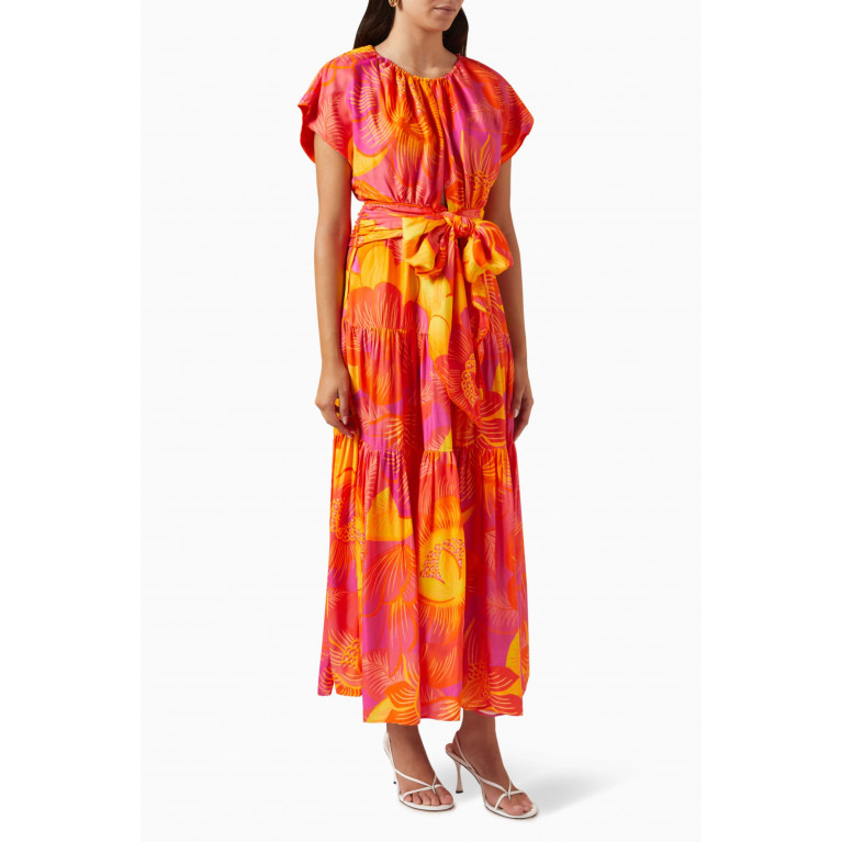 Farm Rio - Summer Garden Ombre Maxi Dress in LENZING™ ECOVERO™