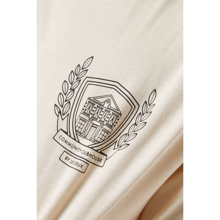 Les Deux - Clubbers T-shirt in Organic Cotton White