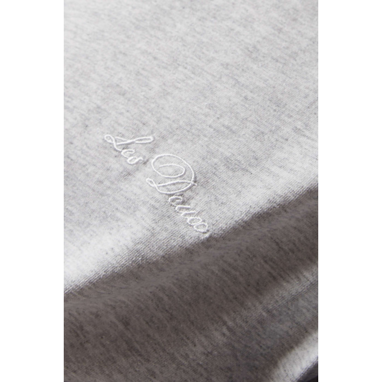 Les Deux - Crew T-shirt in Cotton Jersey Grey