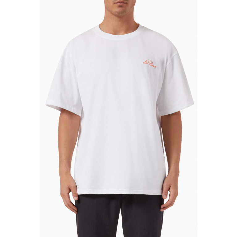 Les Deux - Crew T-shirt in Cotton Jersey White