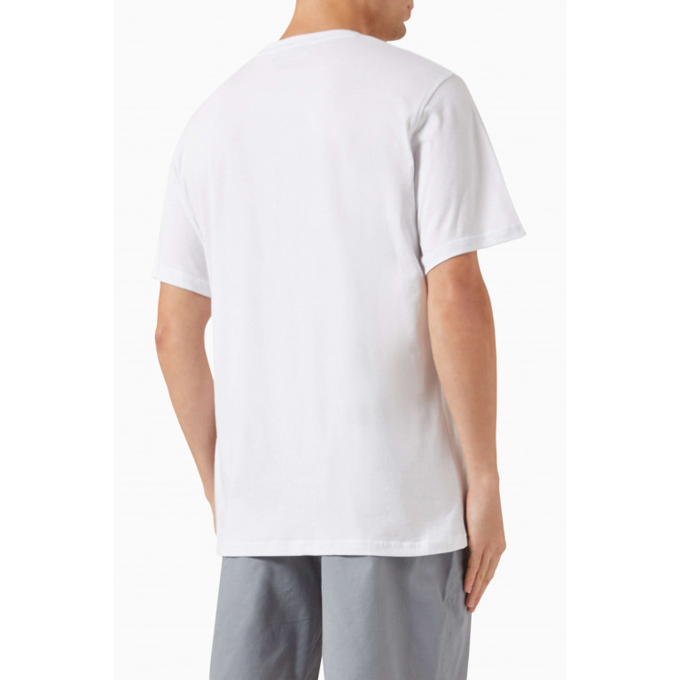 Les Deux - Crocket T-shirt in Cotton Jersey White