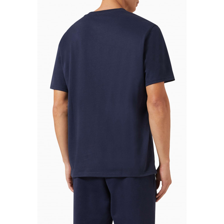 Les Deux - Flag T-shirt in Recycled Cotton-jersey Blue