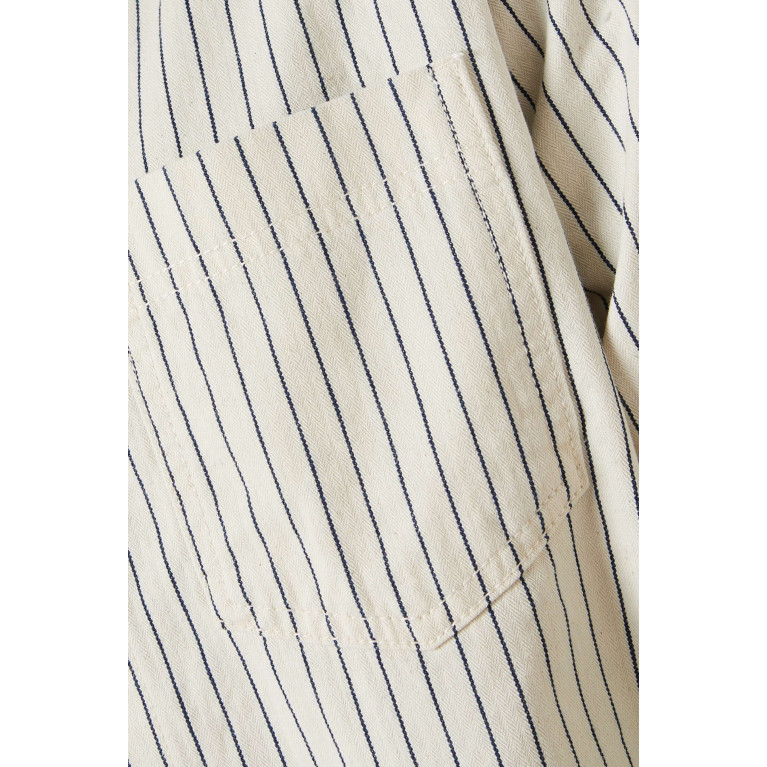 Les Deux - Layton Striped Hybrid Shirt in Denim