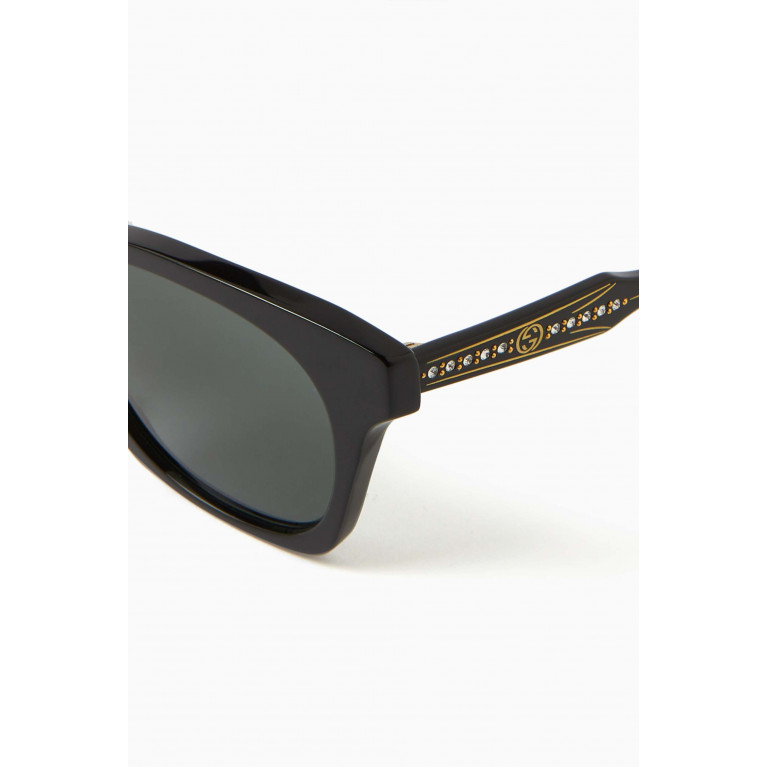 Gucci - Square Cat-eye Sunglasses in Recycled Acetate
