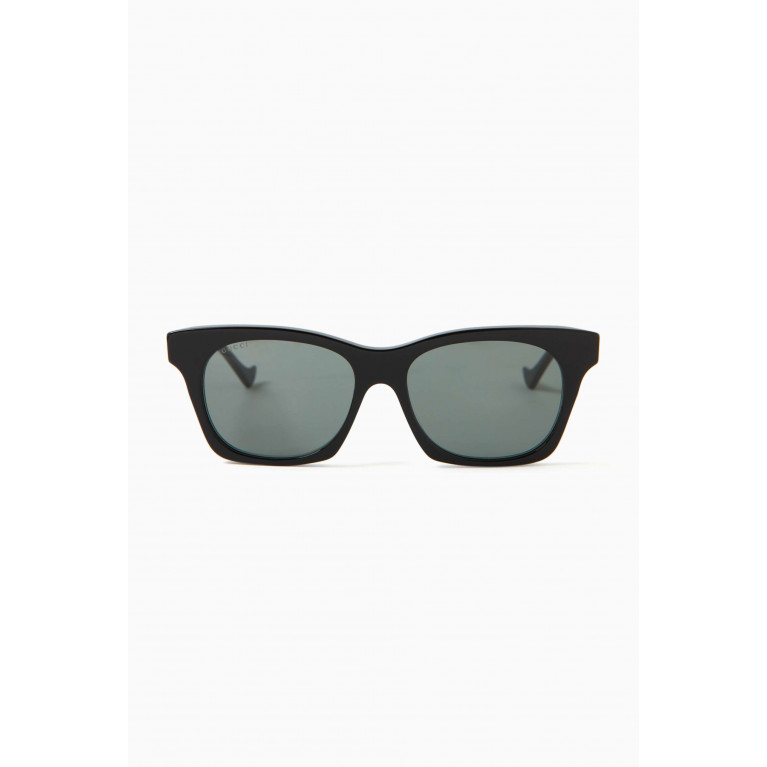 Gucci - Square Cat-eye Sunglasses in Recycled Acetate