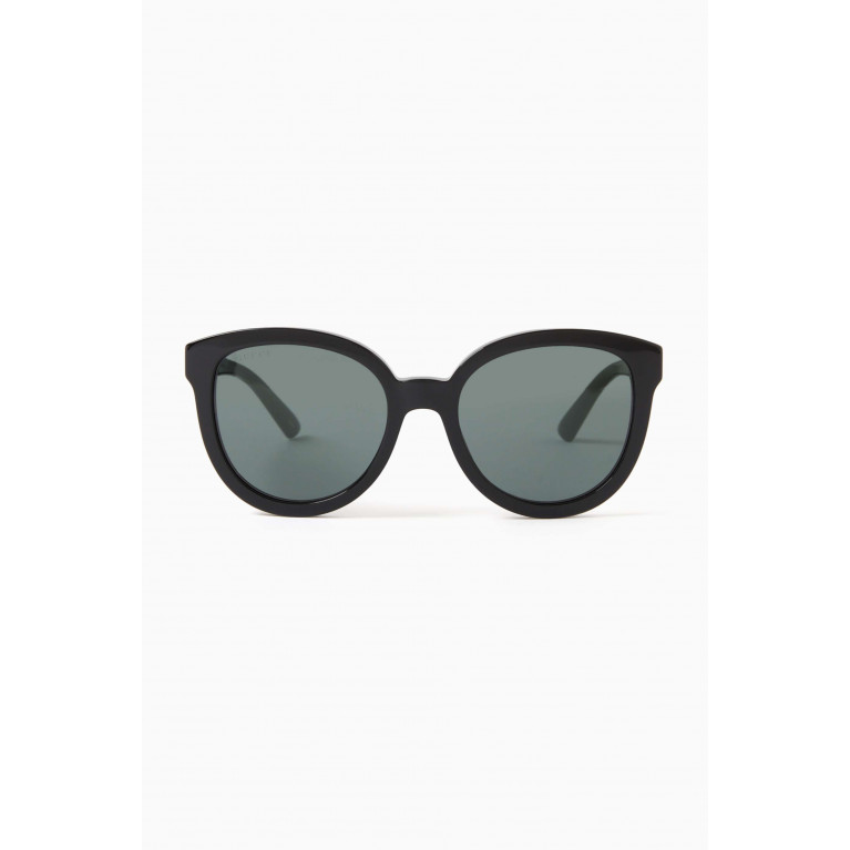 Gucci - Oval Sunglasses in Recycled Acetate