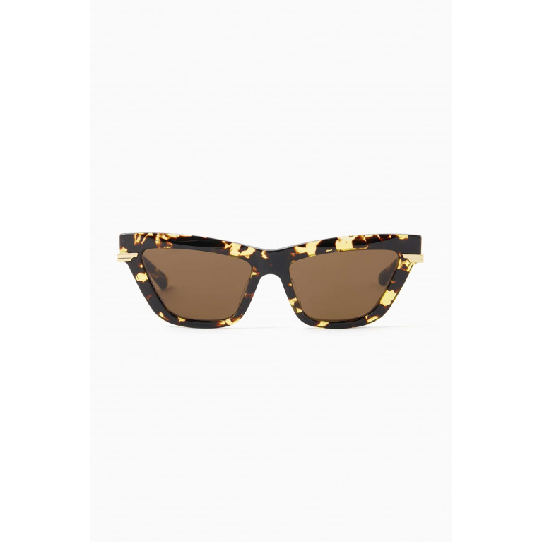 Bottega Veneta - Cat-eye Sunglasses in Recycled Acetate & Metal