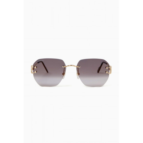 Cartier - Square Sunglasses in Metal