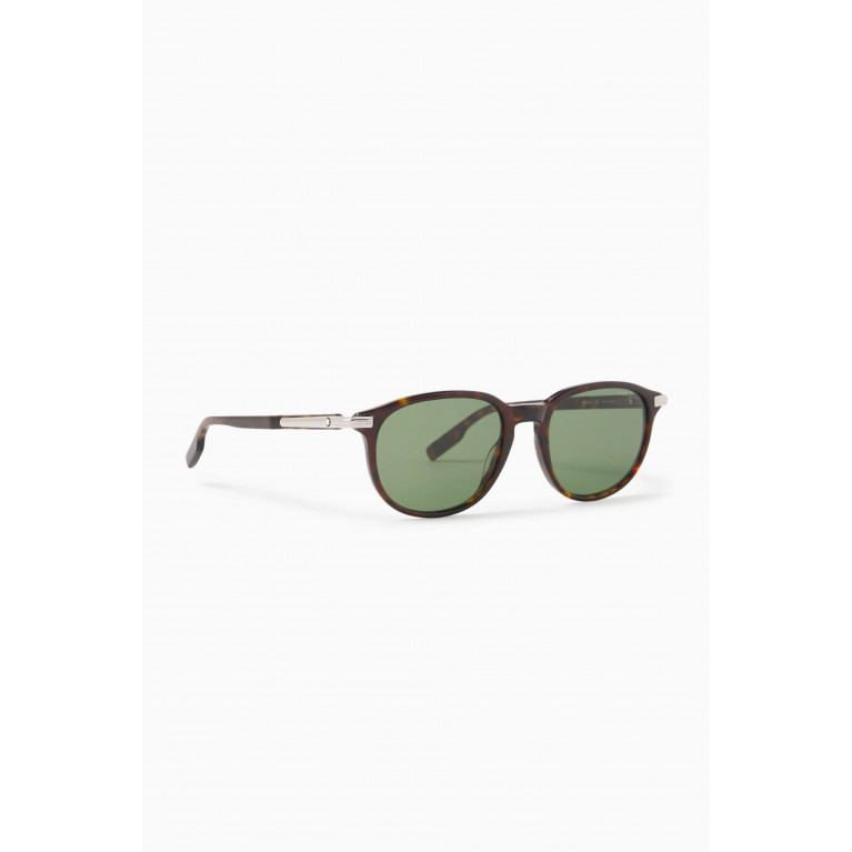 Montblanc - Oval Sunglasses in Acetate & Metal