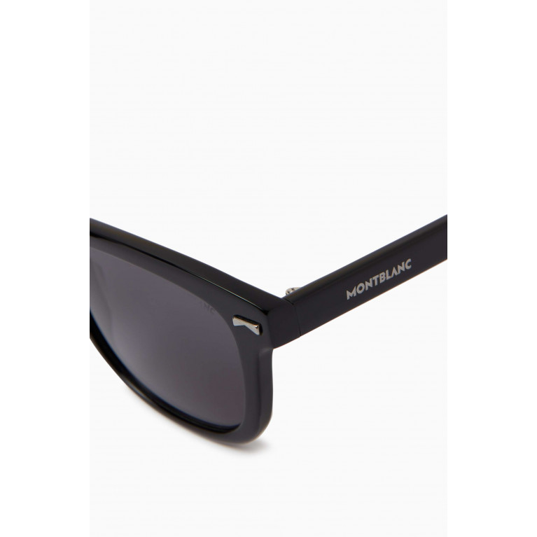 Montblanc - Rectangular Sunglasses in Acetate