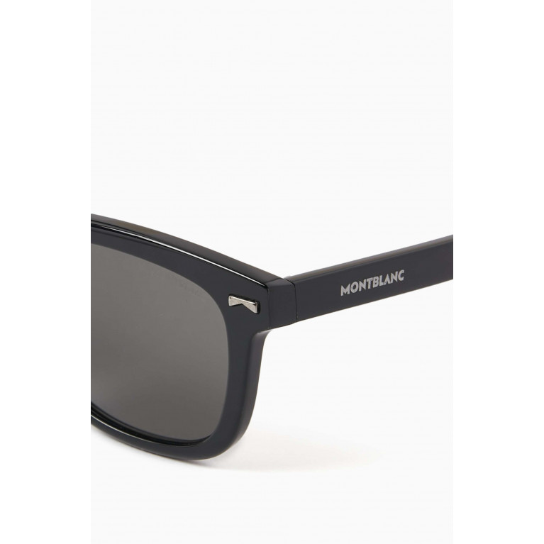 Montblanc - Rectangular Sunglasses in Acetate