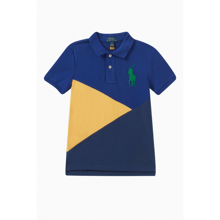 Polo Ralph Lauren - Colour-block Polo Shirt in Cotton