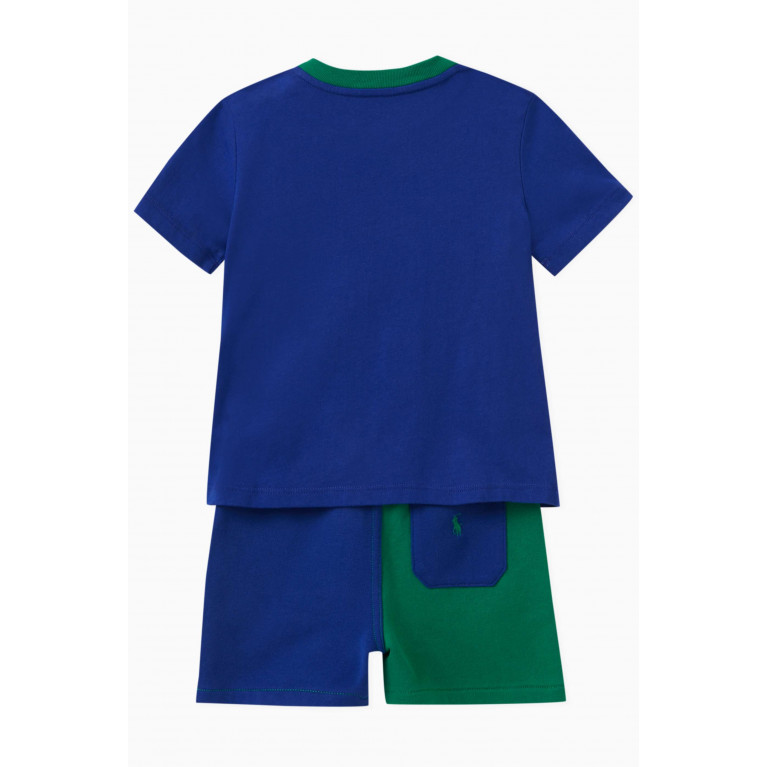 Polo Ralph Lauren - Logo T-shirt & Shorts Set in Cotton Blend