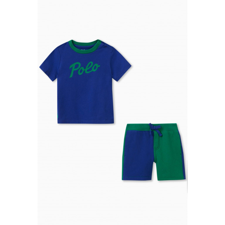Polo Ralph Lauren - Logo T-shirt & Shorts Set in Cotton Blend