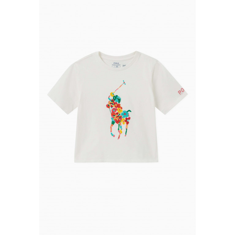 Polo Ralph Lauren - Short Sleeved Logo T-shirt in Cotton