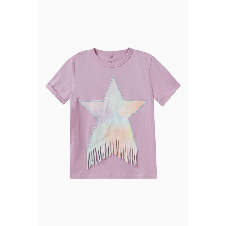 Stella McCartney - Fringe-detail Star ST-shirt in Organic Cotton