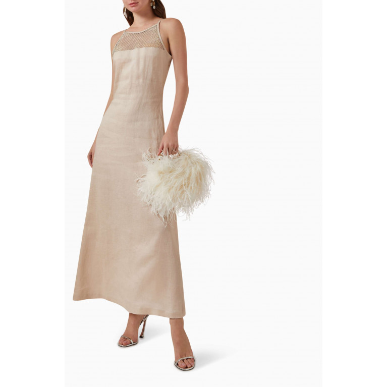 Alize - Cape & Dress Set in Linen Neutral