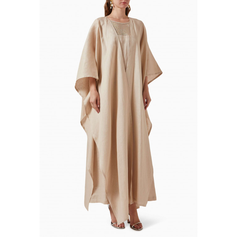 Alize - Cape & Dress Set in Linen Neutral
