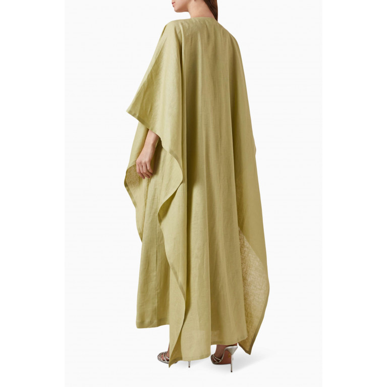 Alize - Cape & Dress Set in Linen Green