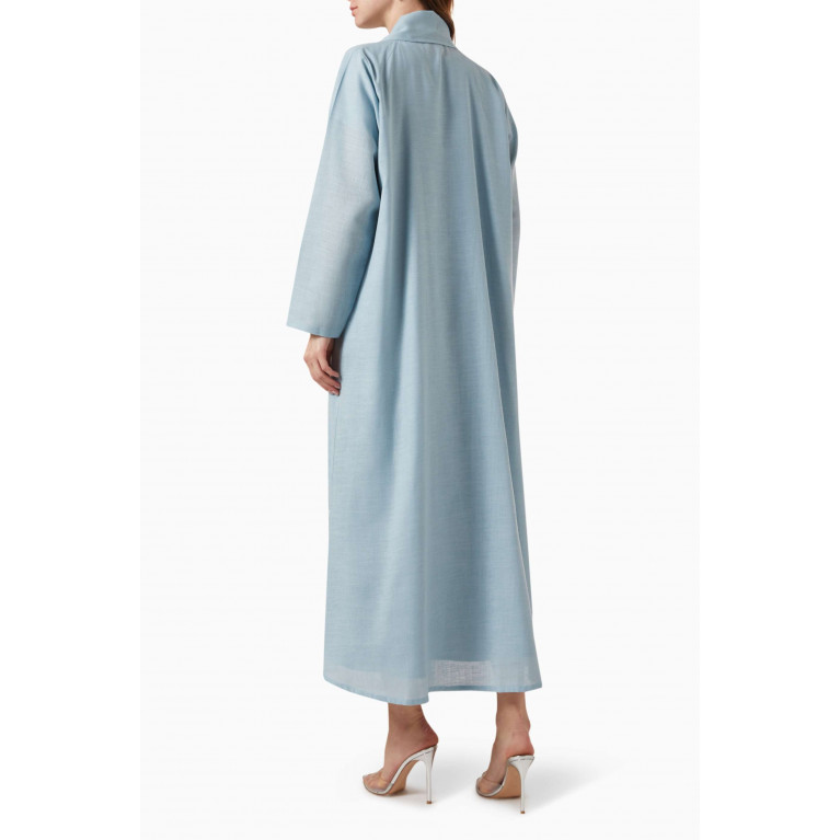 Rauaa Official - Bead Embroidery Coat-style Abaya in Linen