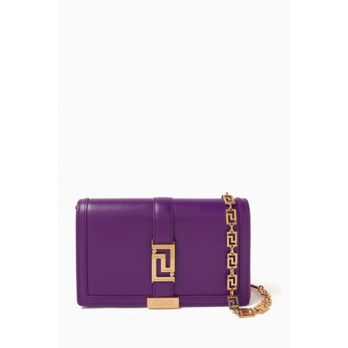 Versace - Greca Goddess Wallet on Chain in Leather