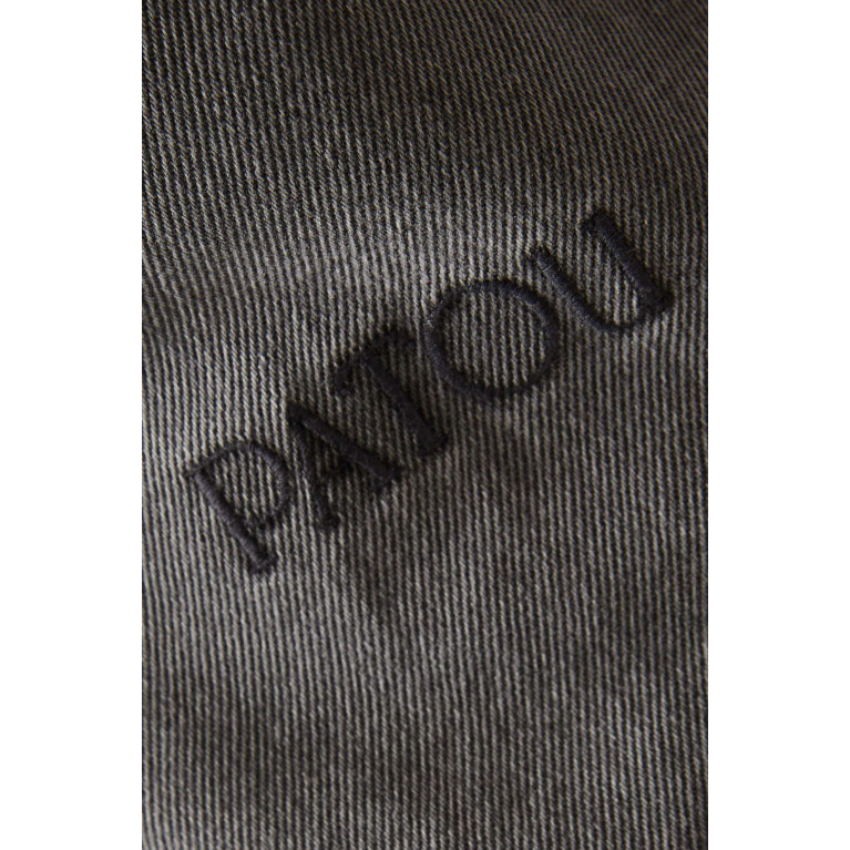 Patou - Cut-out Cropped Shirt in Denim
