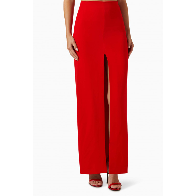 Patou - Slit Maxi Skirt in Technical Crepe