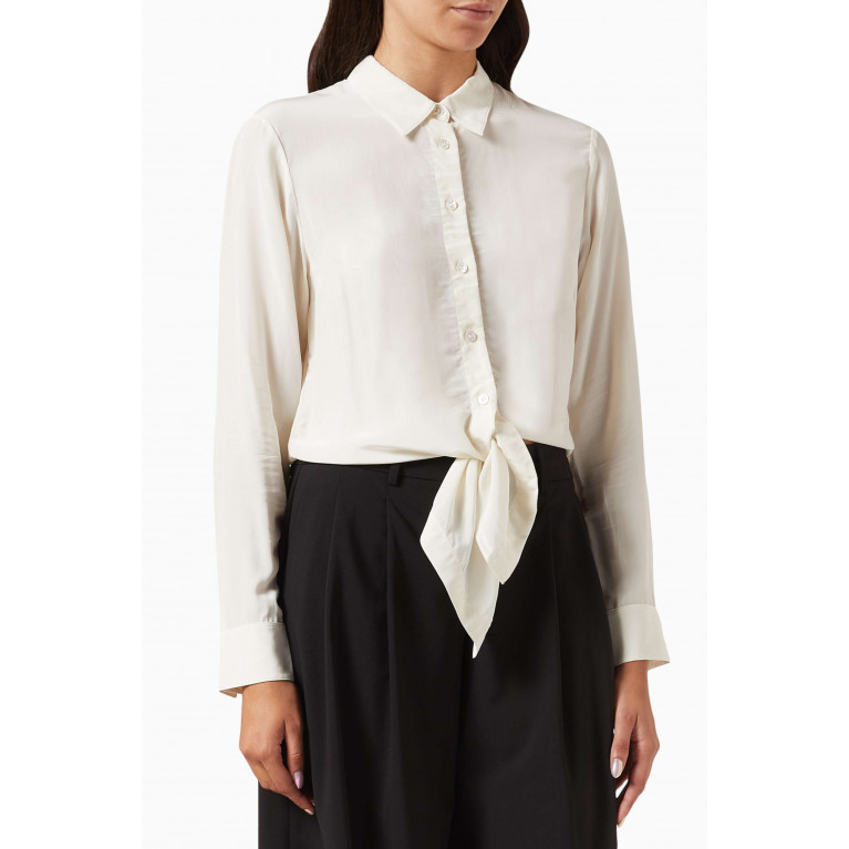 Theory - Tie Waist Shirt in Crepe