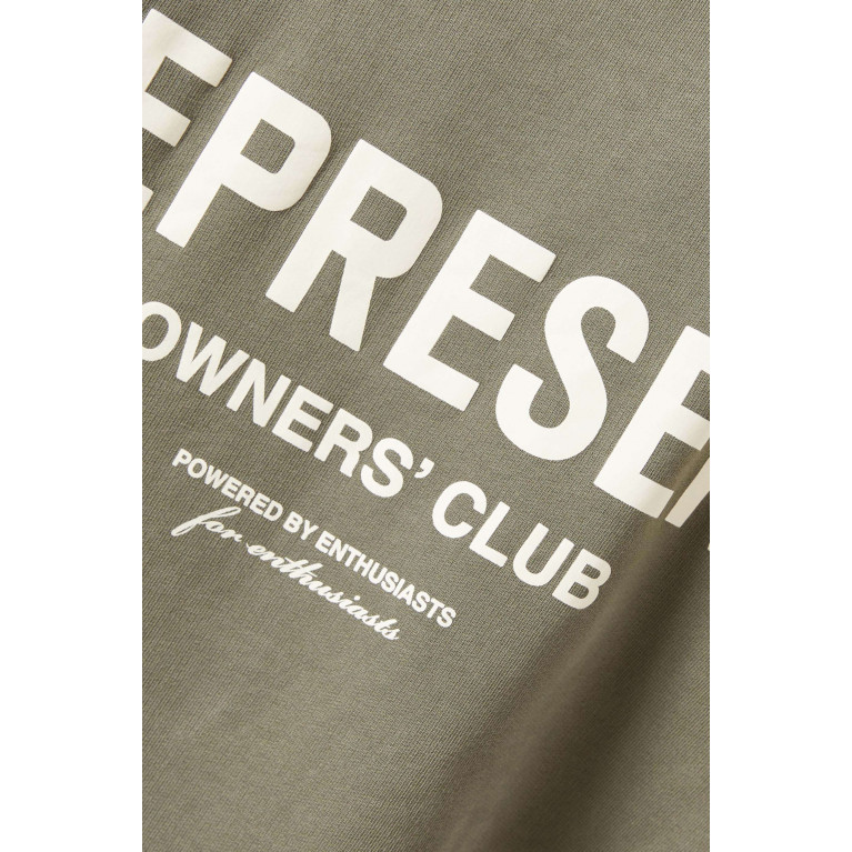 Represent - Owners Club Hoodie in Loopback Jersey Green