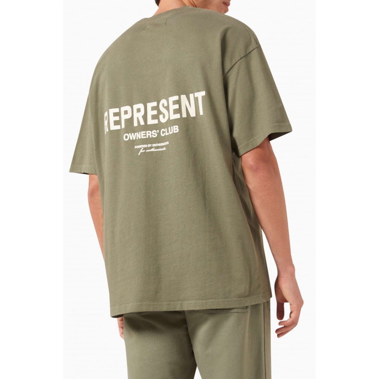 Represent - Owners Club T-shirt in Cotton-jersey Green