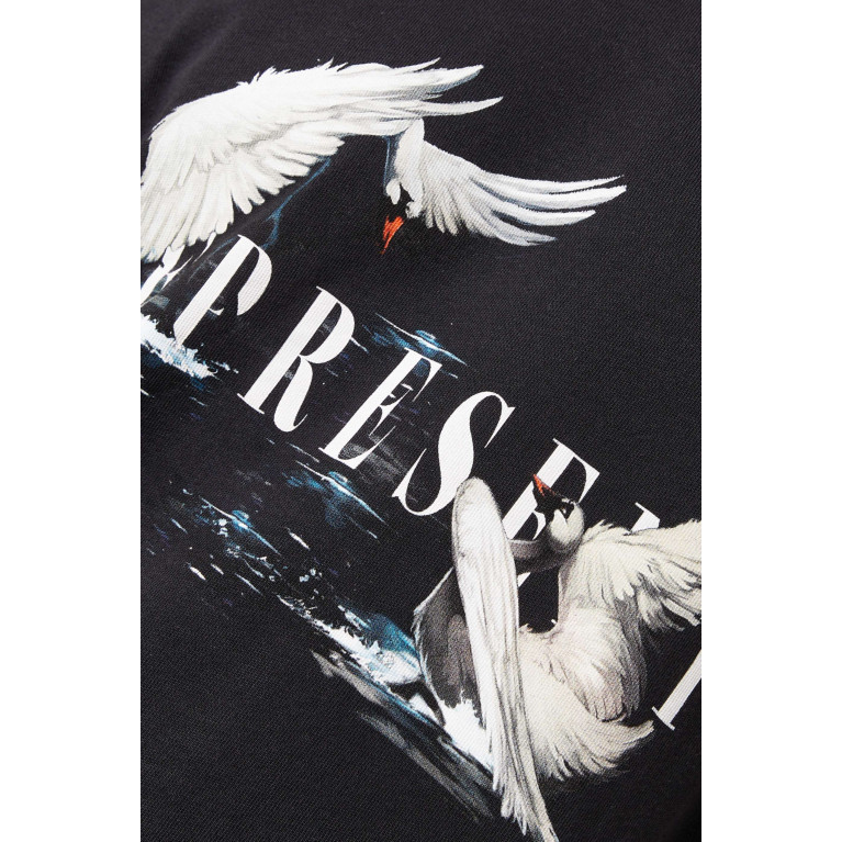 Represent - Swan Logo-print T-shirt in Cotton
