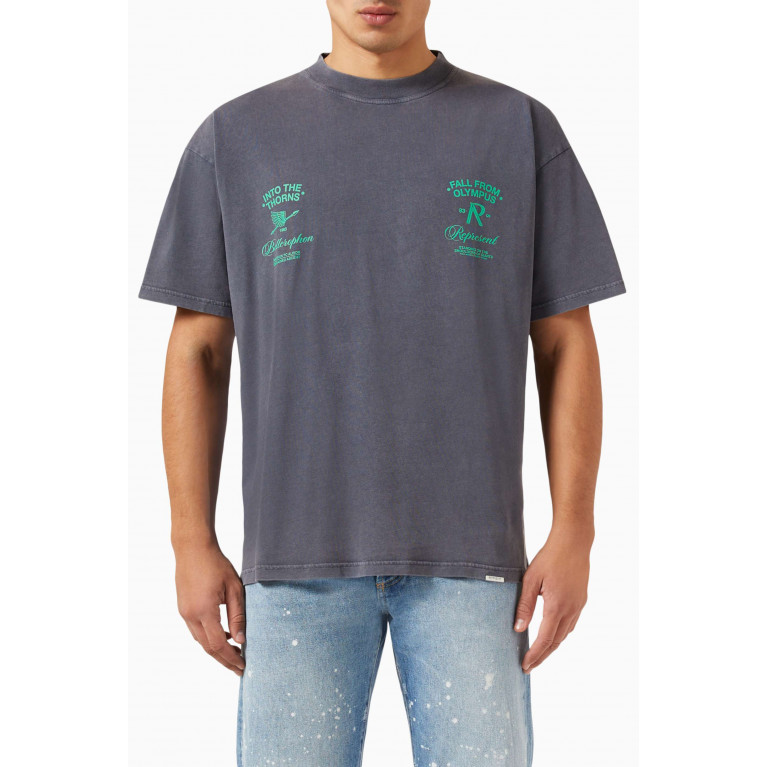 Represent - Fall From Olympus T-shirt in Cotton-jersey Grey