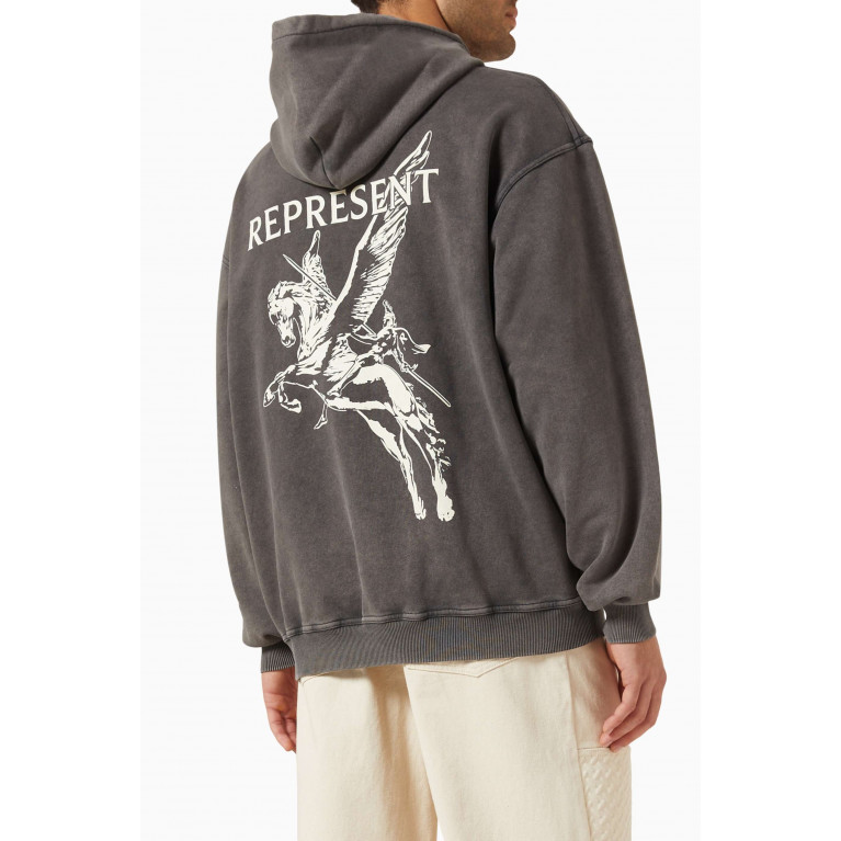 Represent - Power & Speed Graphic-print Hoodie in Cotton