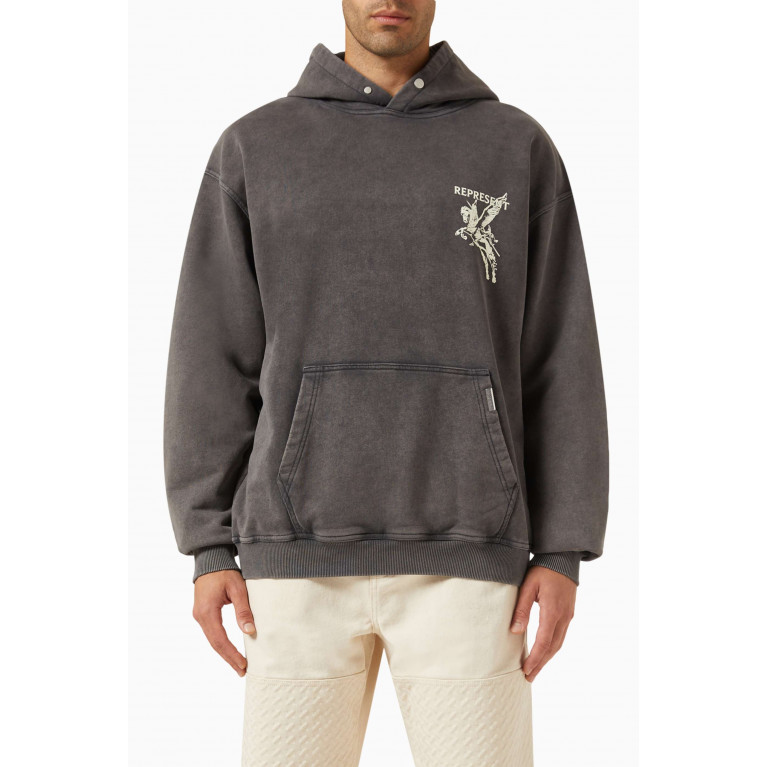 Represent - Power & Speed Graphic-print Hoodie in Cotton