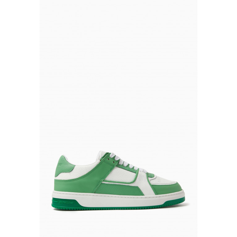 Represent - Apex Sneakers in Leather Green