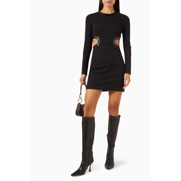 Staud - Dolce Cut-out Mini Dress in Ponte