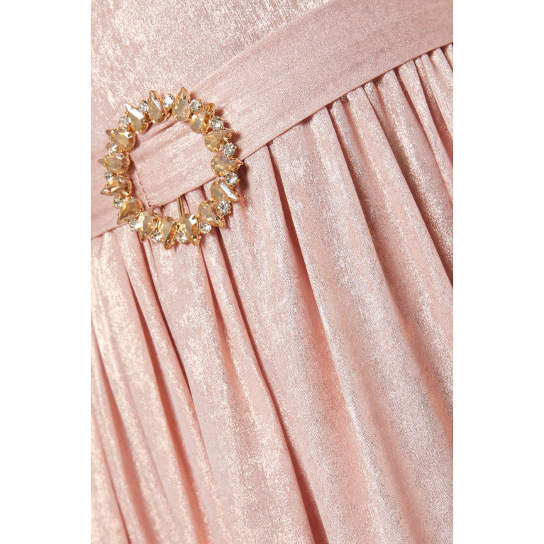 Amri - Ruffled Maxi Dress Pink
