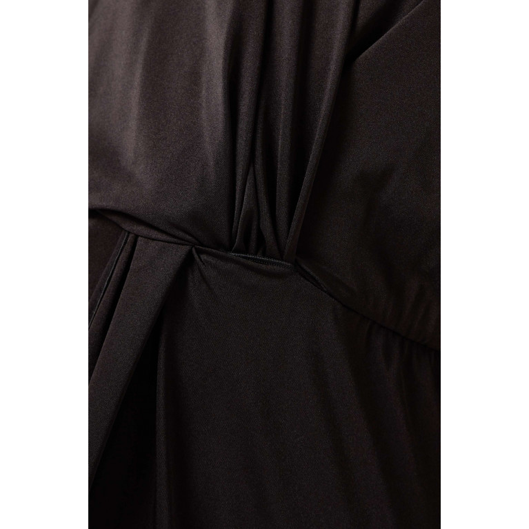 Marella - Finezza Draped Dress in Jersey Black